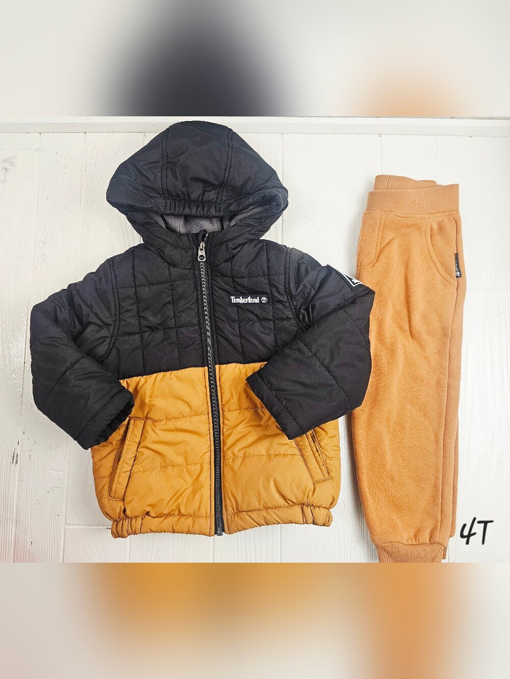 Timberland Toddler Boys Puffer Jacket And Joggers